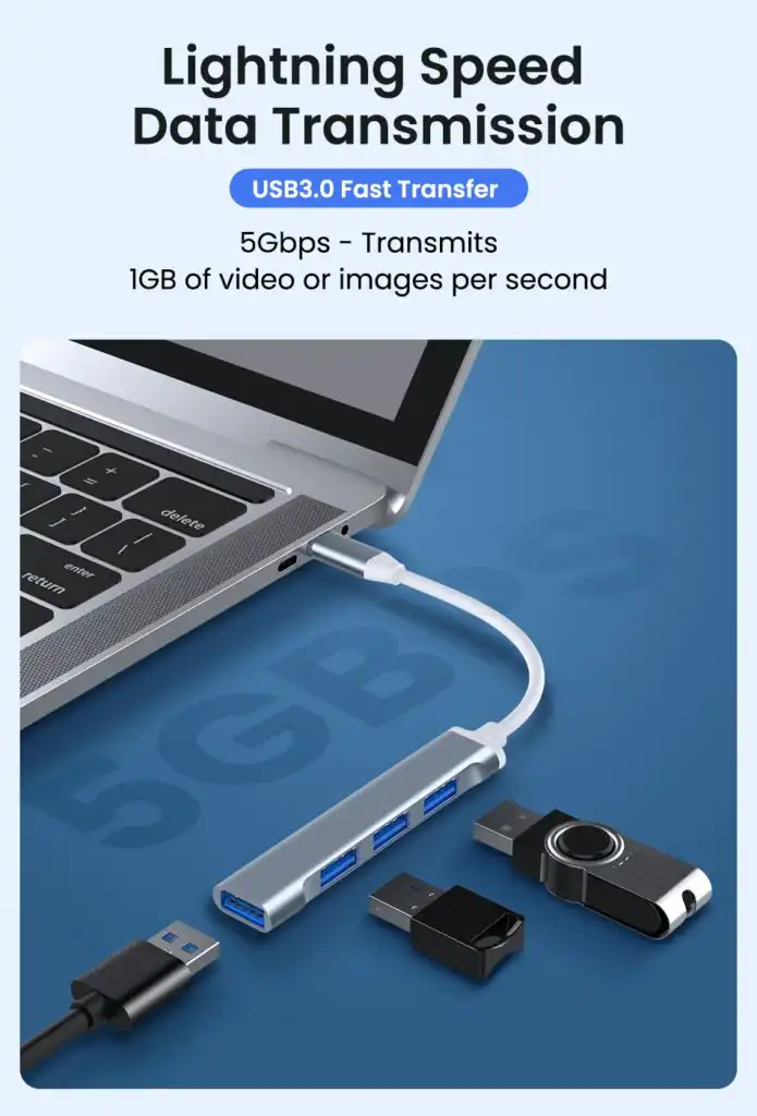 USB C Hub 4 Port 3.0 Type C USB Multi-Port Hub: Buy USB C Hub 4 Port Best Price in Sri Lanka | ido.lk