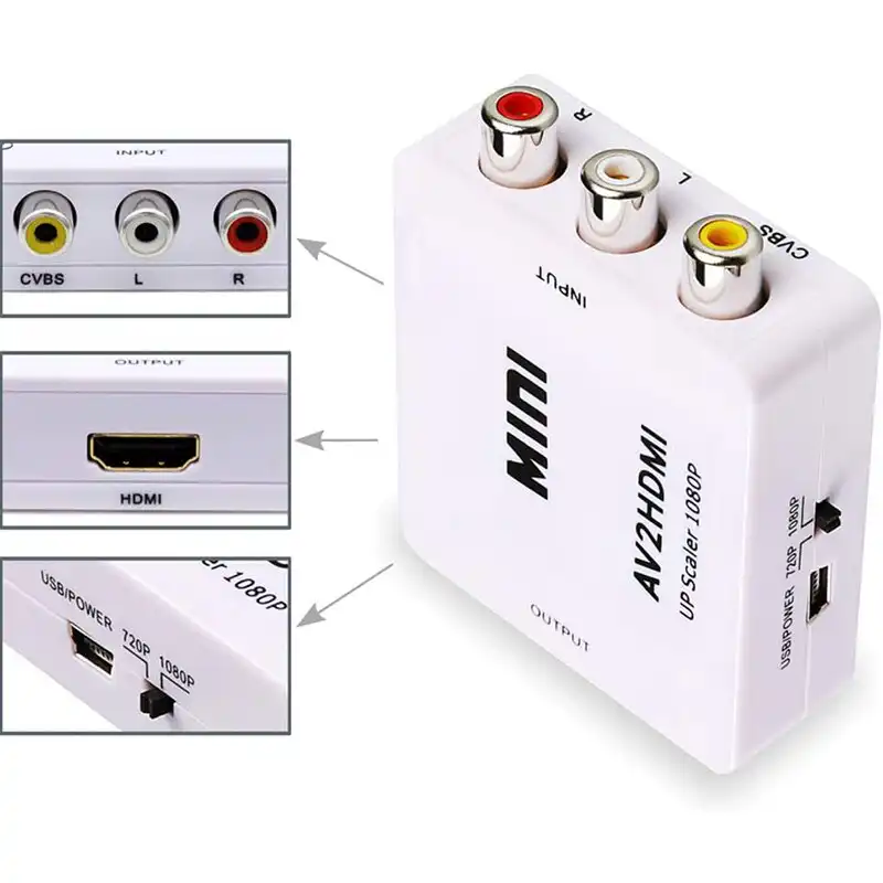 AV to HDMI Converter RCA Composite CVBS Adapter: Buy AV to HDMI Converter Best Price in Sri Lanka | ido.lk