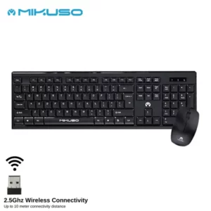 Mikuso KB-C019 Wireless Keyboard & Mouse Combo Kit@ido.lk
