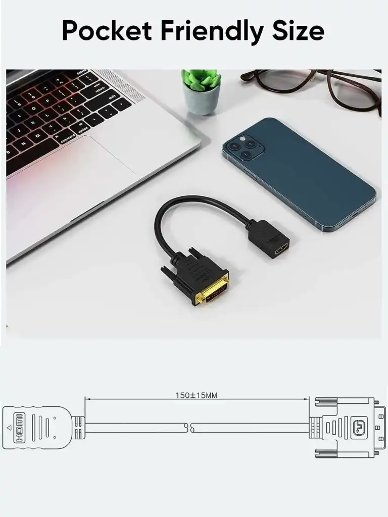HDMI Female to DVI D Male 24+1 Converter Cable: HDMI Female to DVI D Male 24+1 Converter Cable Best Price in Sri Lanka | ido.lk