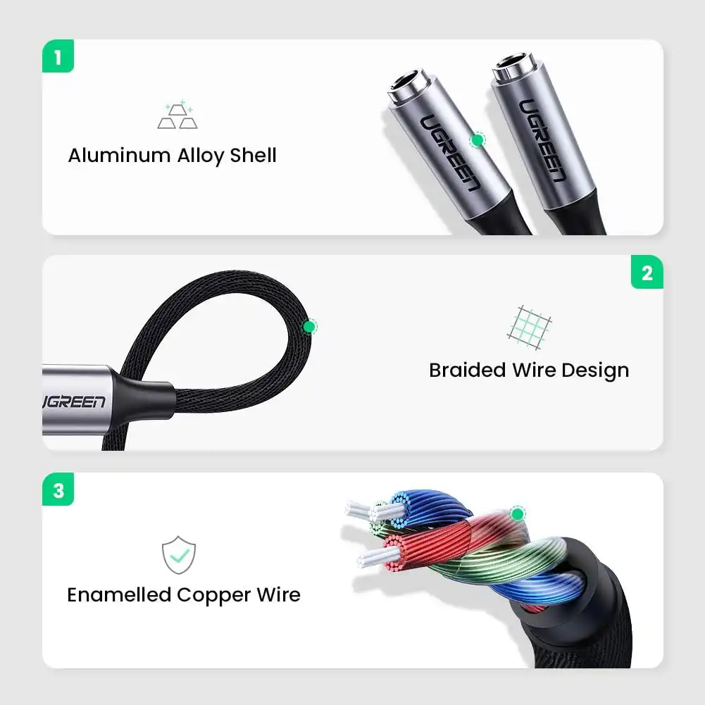 USB C Male to 3.5mm 2 Female Audio Splitter: Buy USB C Male to 3.5mm 2 Female Audio Splitter Best Price in Sri Lanka | ido.lk