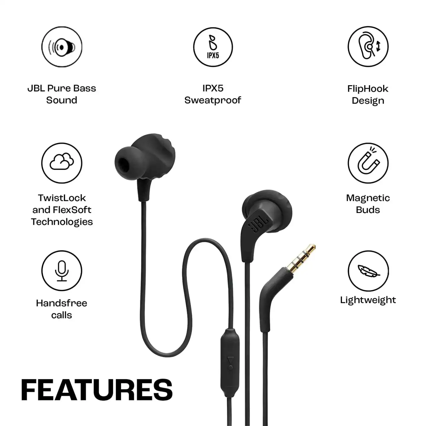 JBL Endurance Run 2 Wired Earphones: Buy JBL Endurance Run 2 Wired Earphones Best Price in Sri Lanka | ido.lk