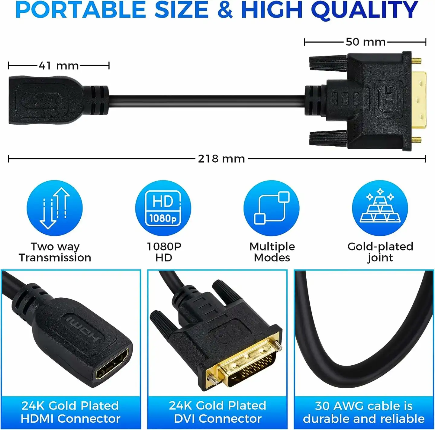 HDMI Female to DVI D Male 24+1 Converter Cable: HDMI Female to DVI D Male 24+1 Converter Cable Best Price in Sri Lanka | ido.lk