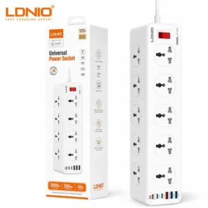 LDNIO Power Extension 10 Socket SC10610C 10-Way Extension Power Strip 2500W