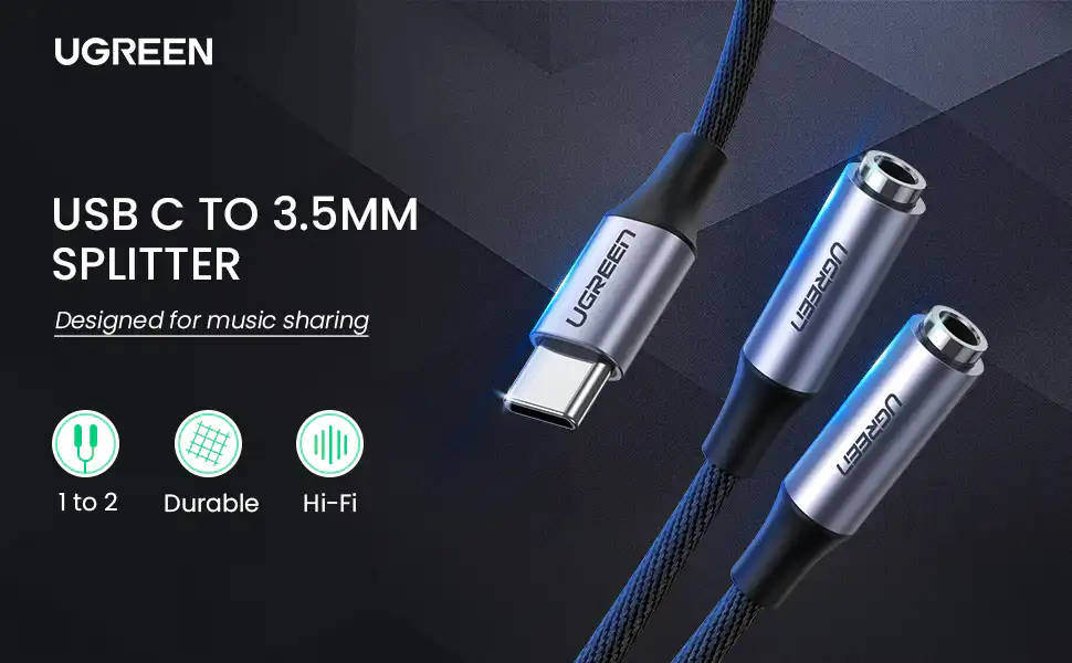 USB C Male to 3.5mm 2 Female Audio Splitter: Buy USB C Male to 3.5mm 2 Female Audio Splitter Best Price in Sri Lanka | ido.lk