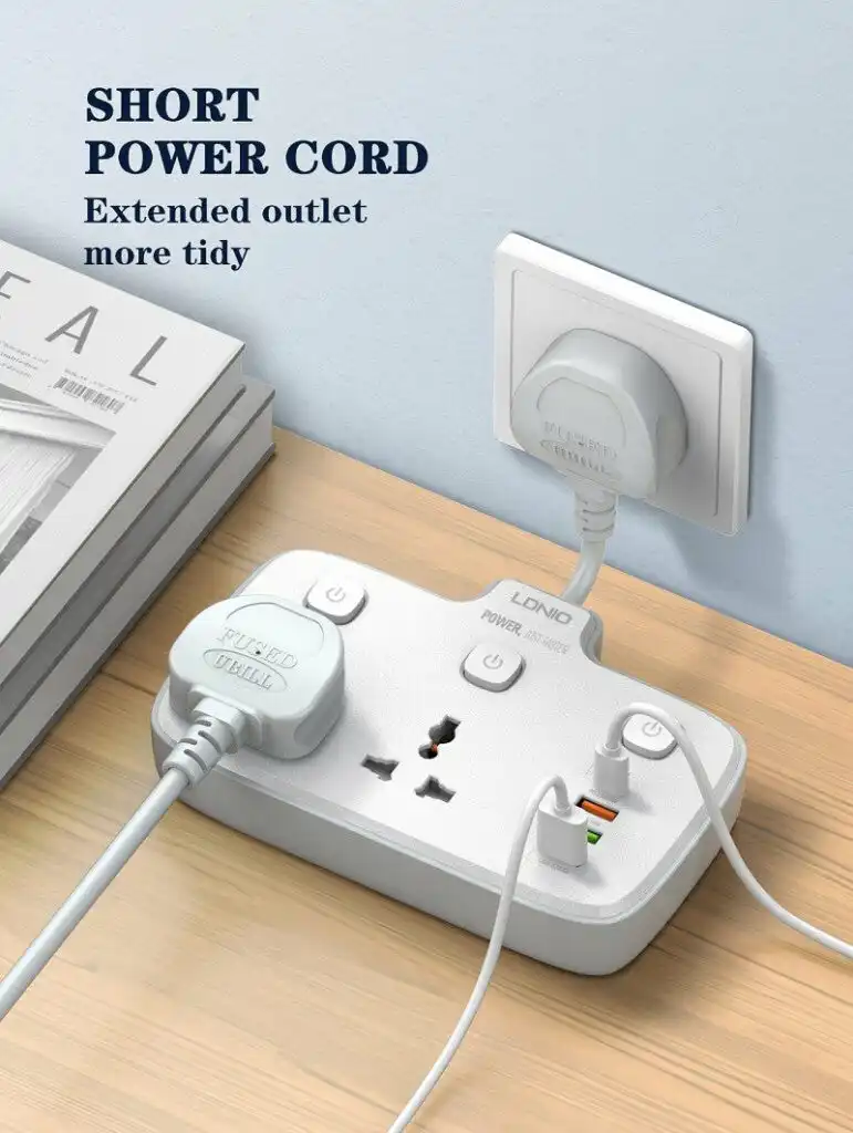 Ldnio PD & QC3.0 2 Outlets Power Socket SC2413: Buy Ldnio Power Socket SC2413 Best Price in Sri Lanka | ido.LK