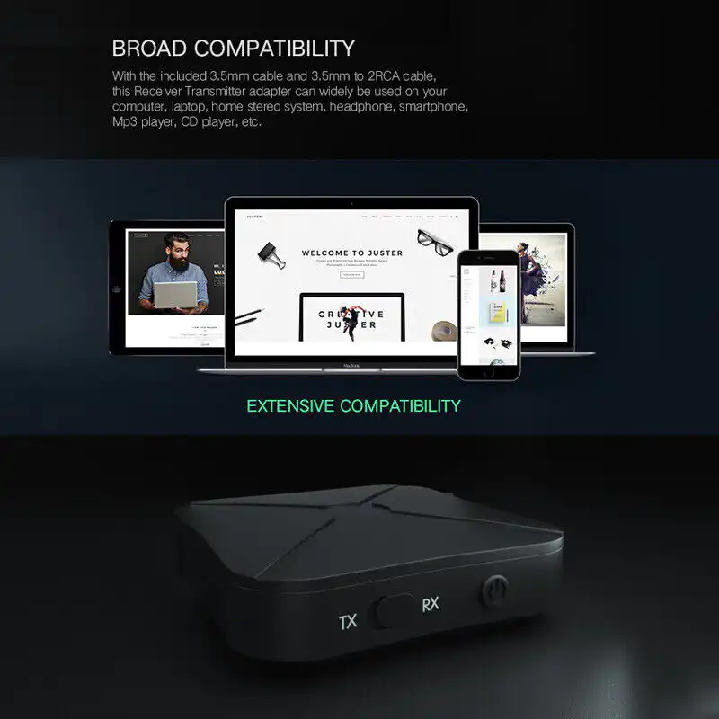 2 in 1 Wireless Audio Transmitter Receiver: 2 in 1 Wireless Audio Transmitter Receiver Best Price in Sri Lanka | ido.lk