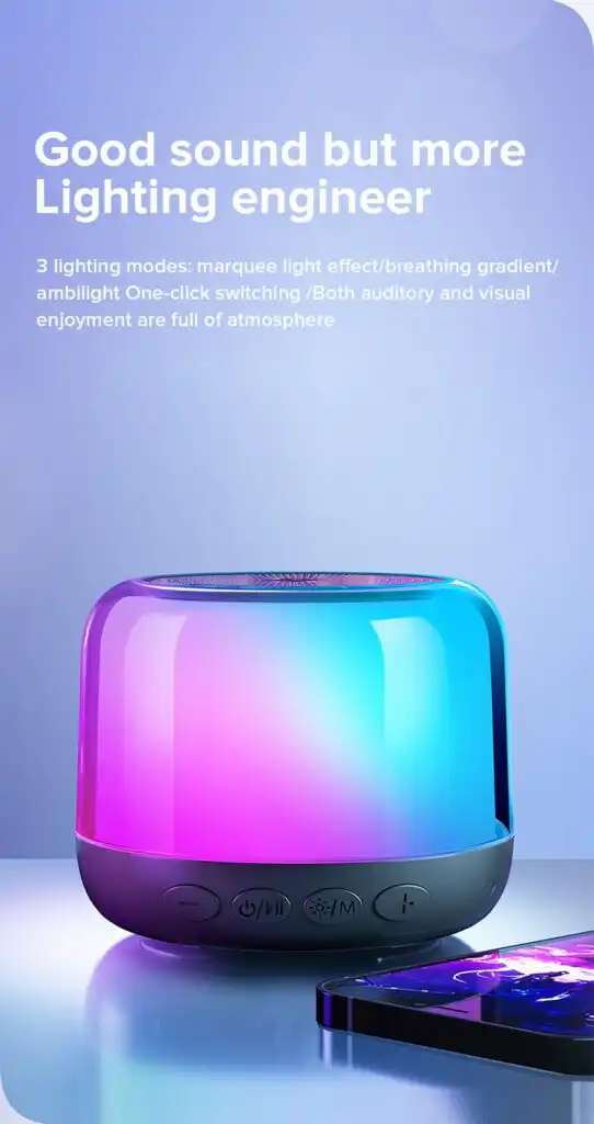 Joyroom Bluetooth Wireless Speaker JR-ML03 with RGB Light: Buy Joyroom Bluetooth Wireless Speaker in Sri Lanka | ido.lk