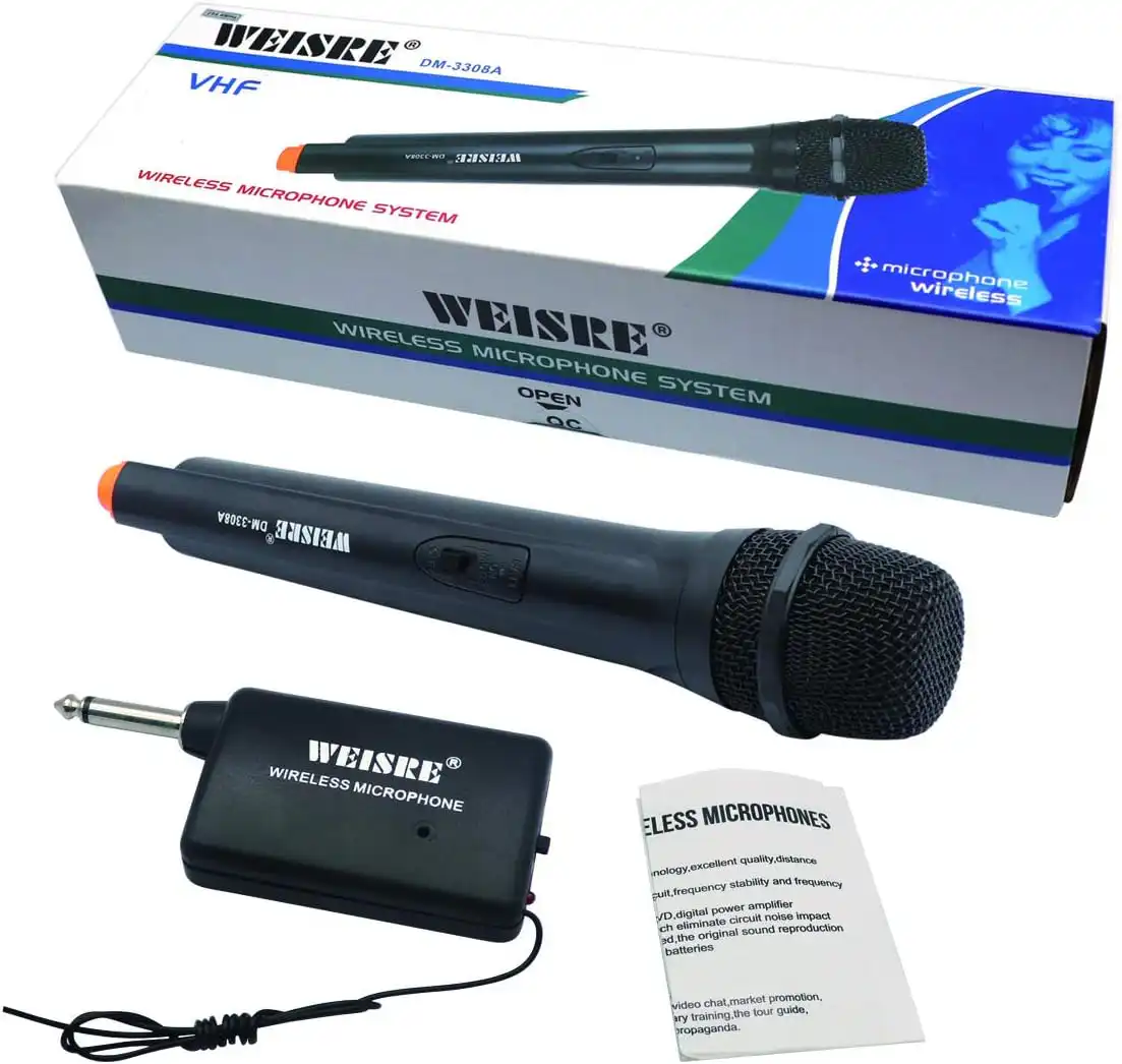 Handheld Wireless Karaoke Microphone WEISRE DM-3308A: Buy Handheld Wireless Karaoke Microphone in Sri Lanka | ido.lk