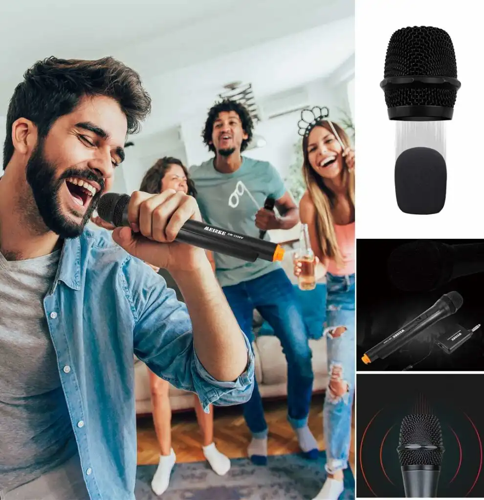 Handheld Wireless Karaoke Microphone WEISRE DM-3308A: Buy Handheld Wireless Karaoke Microphone in Sri Lanka | ido.lk