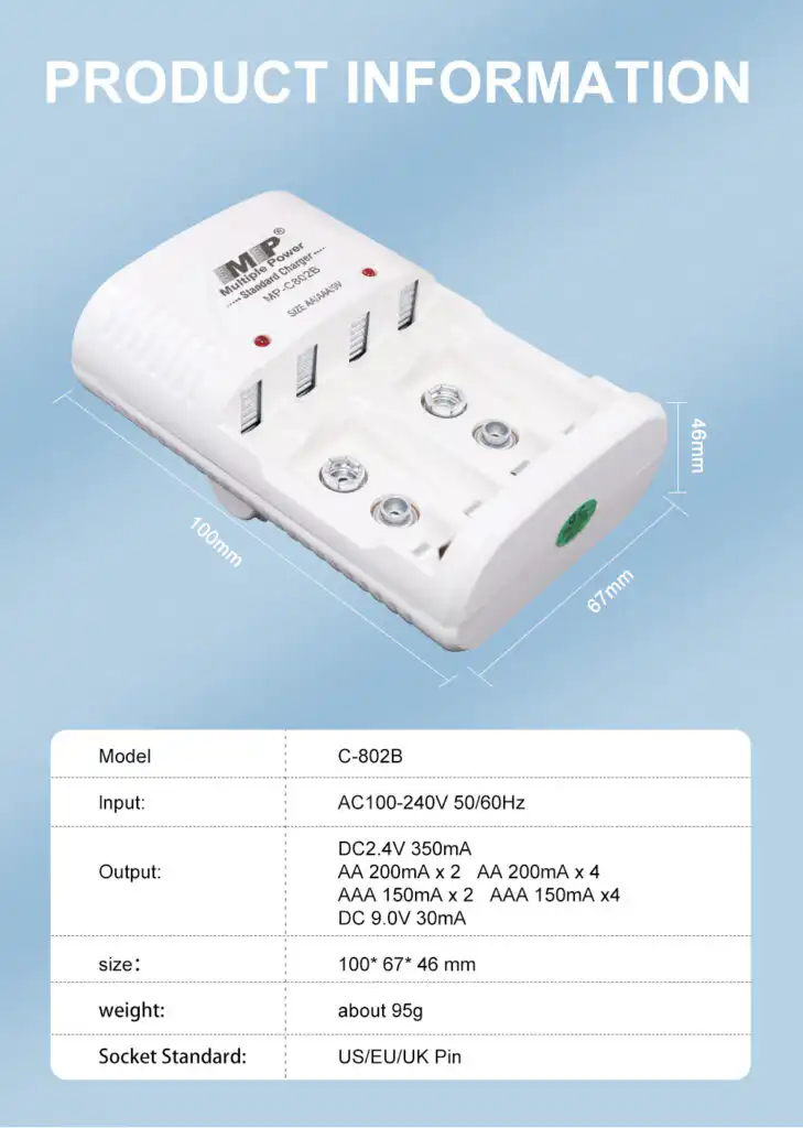 Rechargeable Battery Charger For AA, AAA, 9V Batteries: Buy Rechargeable Battery Charger Sri Lanka | ido.lk