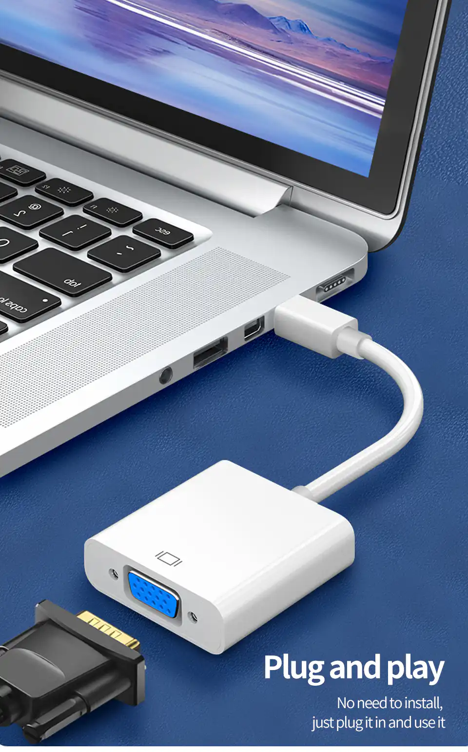 Mini DisplayPort to VGA Converter Adapter: Buy Mini DisplayPort to VGA Converter in Sri Lanka | ido.lk