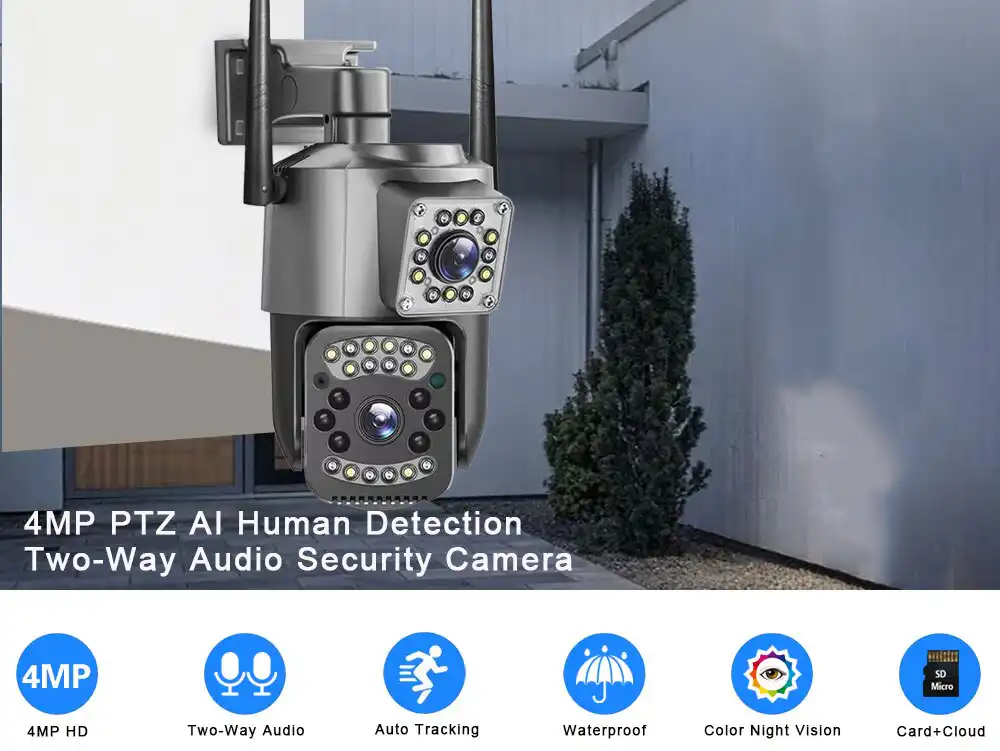 4MP Dual Lens Outdoor WiFi Camera: Buy 4MP Dual Lens Outdoor WiFi Camera Best Price in Sri Lanka | ido.lk