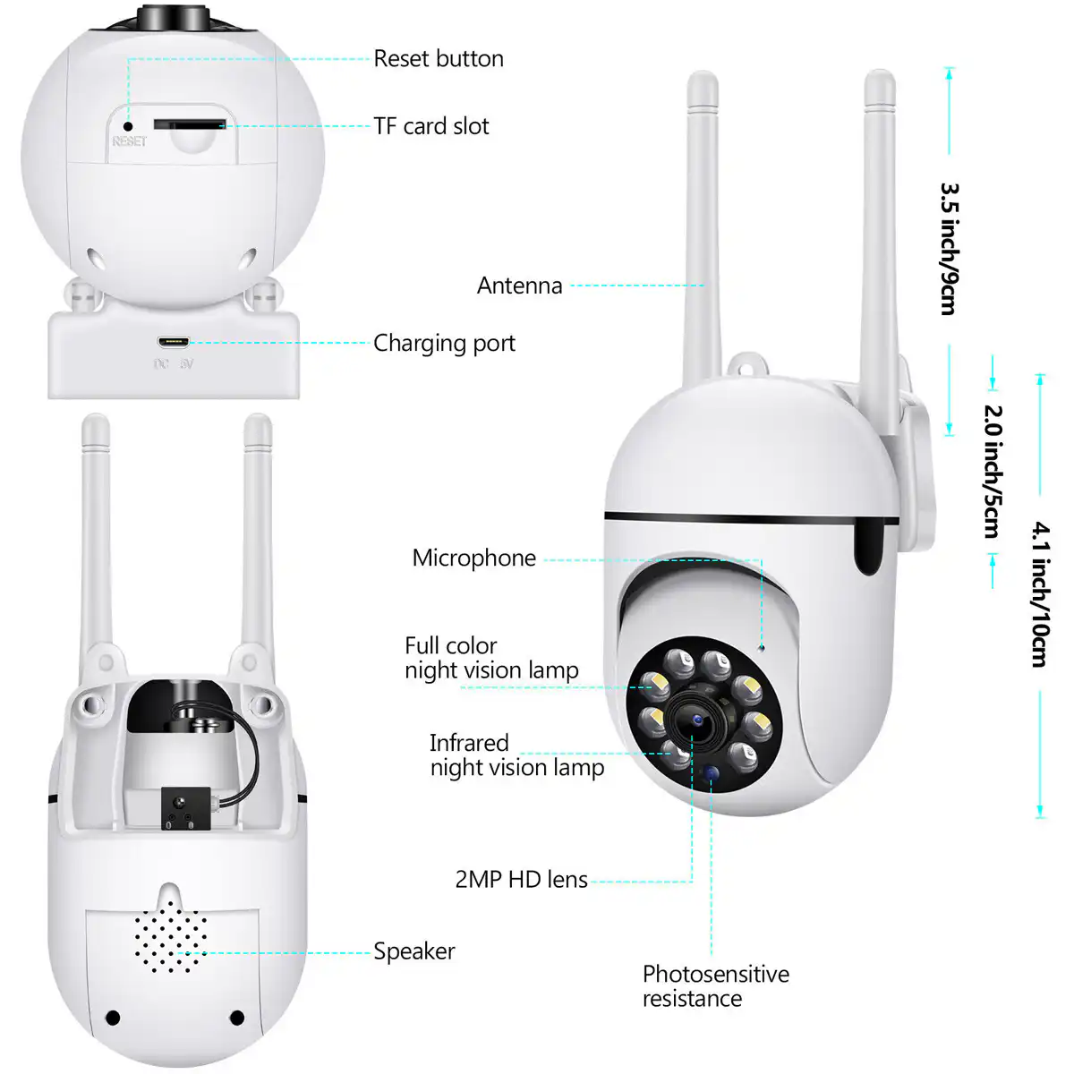 V380 Pro HD Wireless IP Camera Indoor Surveillance Cam: Buy V380 Pro HD Wireless IP Camera in Sri Lanka | ido.lk
