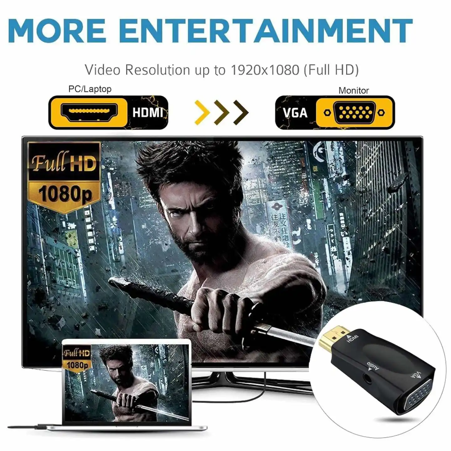 HDMI to VGA Converter Adapter with Audio: Buy HDMI to VGA Converter Adapter with Audio in Sri Lanka | ido.lk