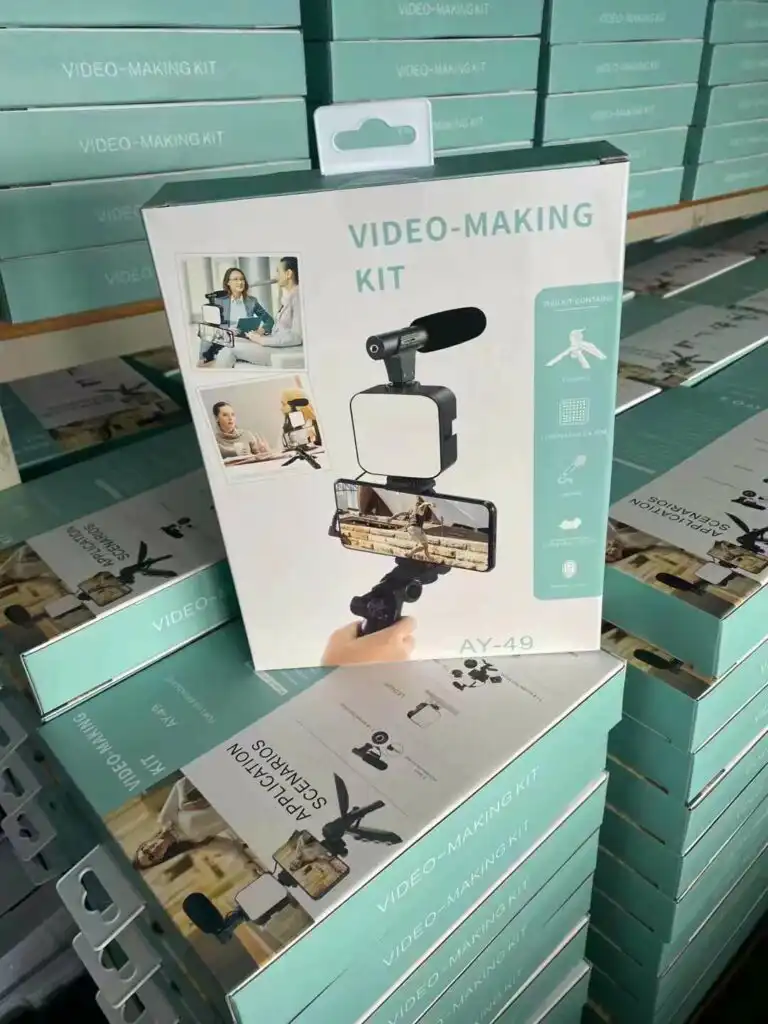 Video Making Vlog Tripod Kit with Mic and Light: Video Making Vlog Tripod Kit Best Price in Sri Lanka | ido.lk