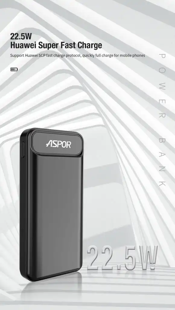 Aspor 20000mAh Power Bank A396 with 22.5W PD Charging: Buy Aspor 20000mAh Power Bank A396 in Sri Lanka | ido.lk