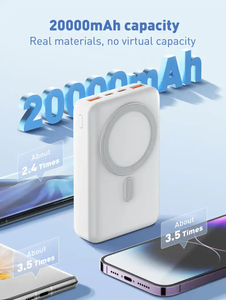 LDNIO 20000mAh Wireless Power Bank PQ18 5A 22.5W: Buy LDNIO 20000mAh Wireless Power Bank in Sri Lanak | ido.lk