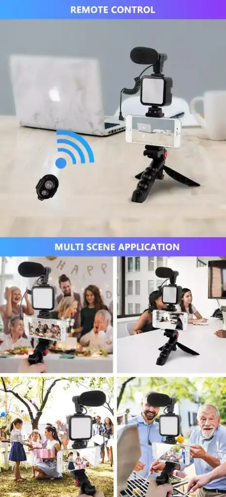 Video Making Vlog Tripod Kit with Mic and Light: Video Making Vlog Tripod Kit Best Price in Sri Lanka | ido.lk