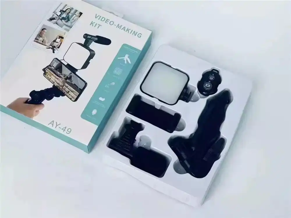 Video Making Vlog Tripod Kit with Mic and Light: Video Making Vlog Tripod Kit Best Price in Sri Lanka | ido.lk