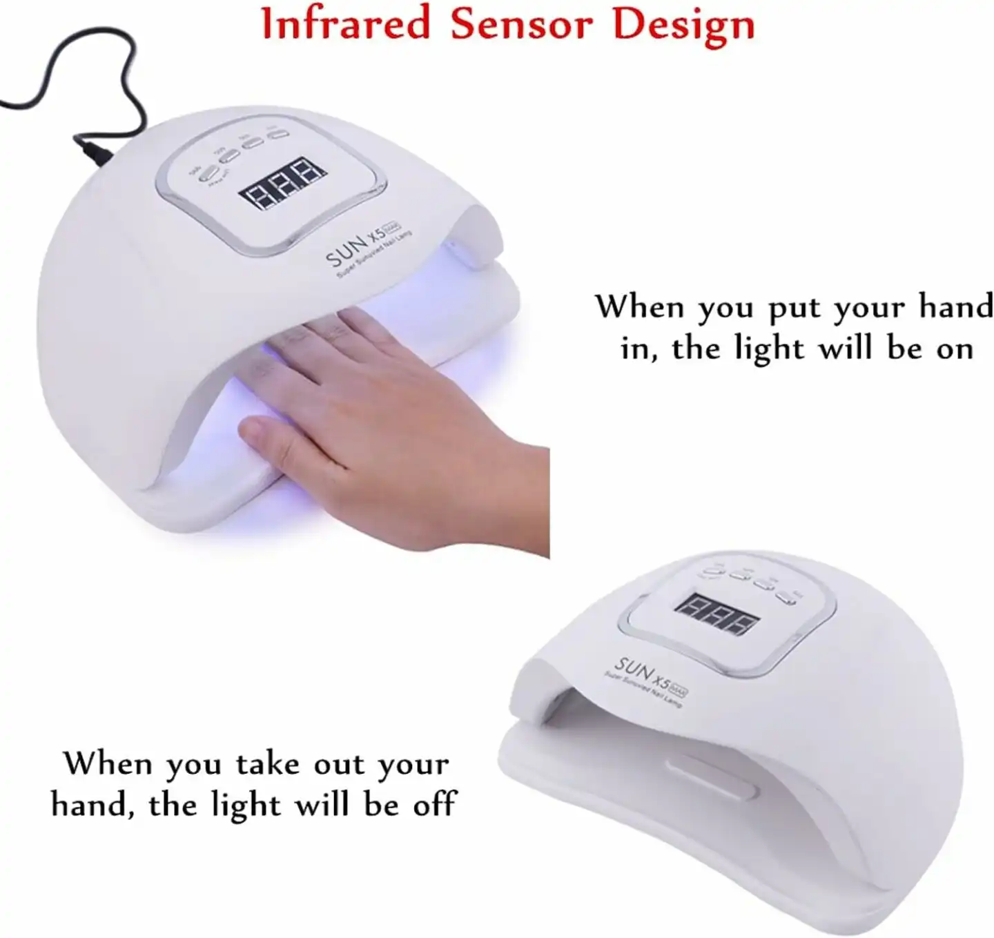 Gel Polish LED Nail Dryer Light Professional UV Nail Lamp: Gel Polish LED Nail Dryer in Sri Lanka | ido.lk