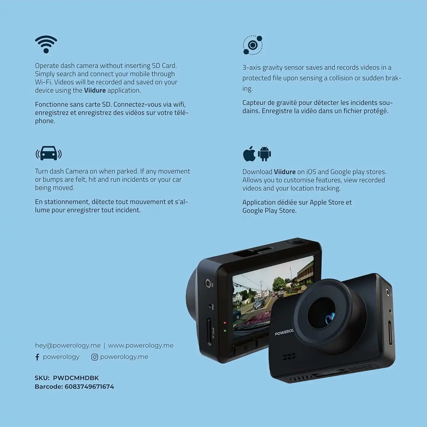 Powerology Car Dash Camera HD: Buy Powerology Car Dash Camera HD in Sri Lanka | ido.lk