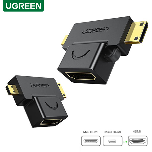 UGREEN Micro HDMI+Mini HDMI To HDMI F/M Adapter: Buy UGREEN Micro HDMI+Mini HDMI To HDMI F/M Adapter in Sri Lanka | ido.lk