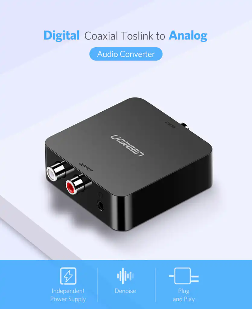 Ugreen Digital to Analogue Audio Converter with 3.5mm Support: Buy Ugreen Digital to Analogue Audio Converter Sri Lanka | ido.lk