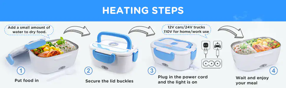 Electric Heated Lunch Box 220V AC and 12V DC: Buy Electric Heated Lunch Box 220V AC and 12V DC in Sri Lanka | ido.lk