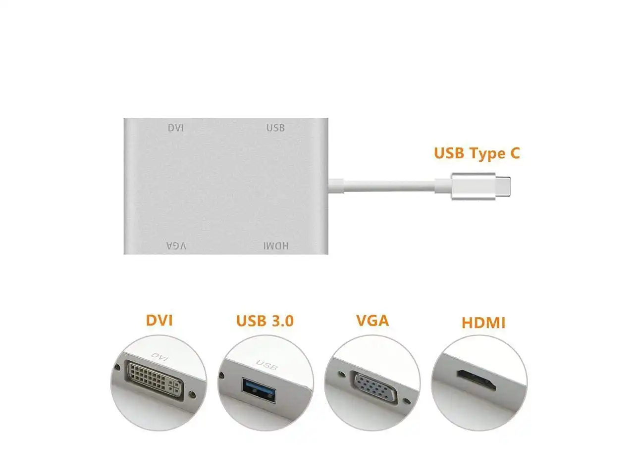 USB Type C to HDMI VGA DVI USB 3.0 Adapter: Buy USB Type C to HDMI VGA DVI USB 3.0 Adapter in Sri Lanka | ido.lk