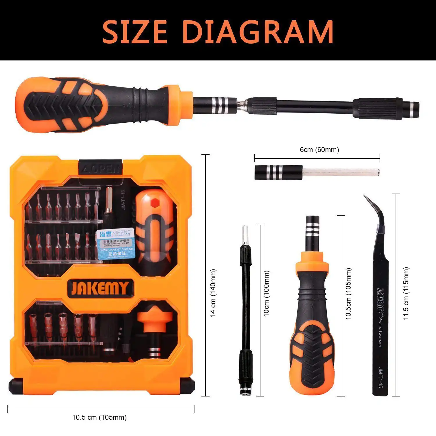 33 in 1 Professional Precision Screwdriver JAKEMY JM-8160 : Buy 33 in 1 Professional Precision Screwdriver in Sri Lanka