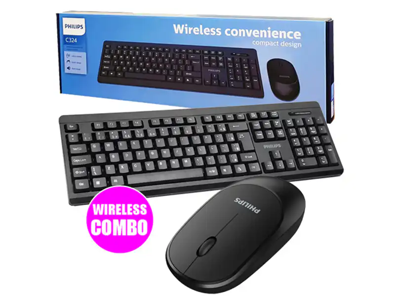 Philips C324 Wireless Keyboard and Mouse: Buy Philips C324 Wireless Keyboard and Mouse in Sri Lanka | ido.lk