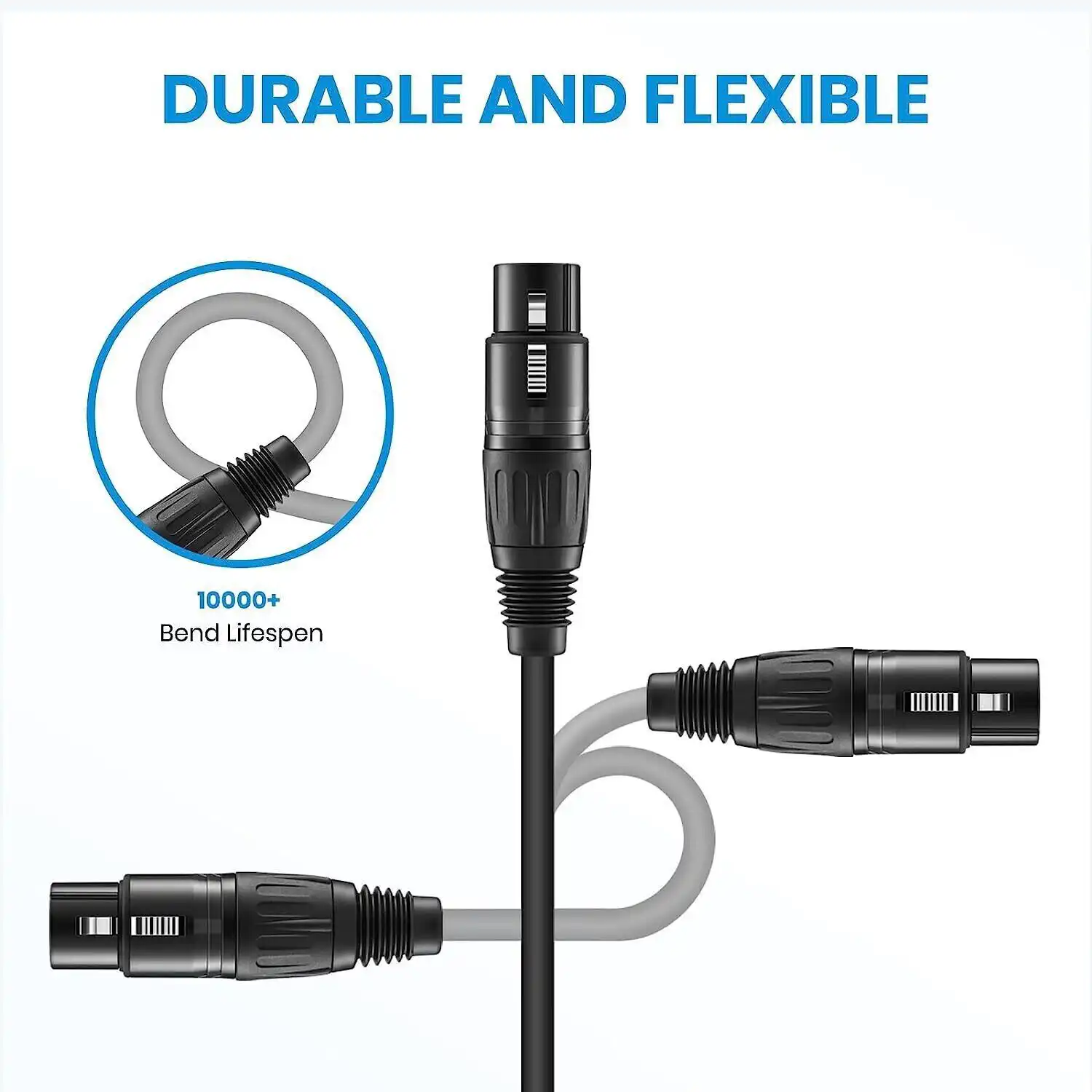 XLR Male to Female Mic Microphone Cable 1M in Sri Lanka | ido.lk