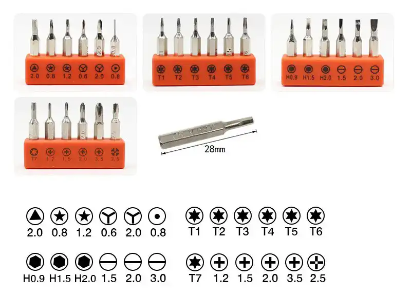 28 in 1 Multi-Function Screwdriver Bit Set Repair Tools in Sri Lanka | ido.lk