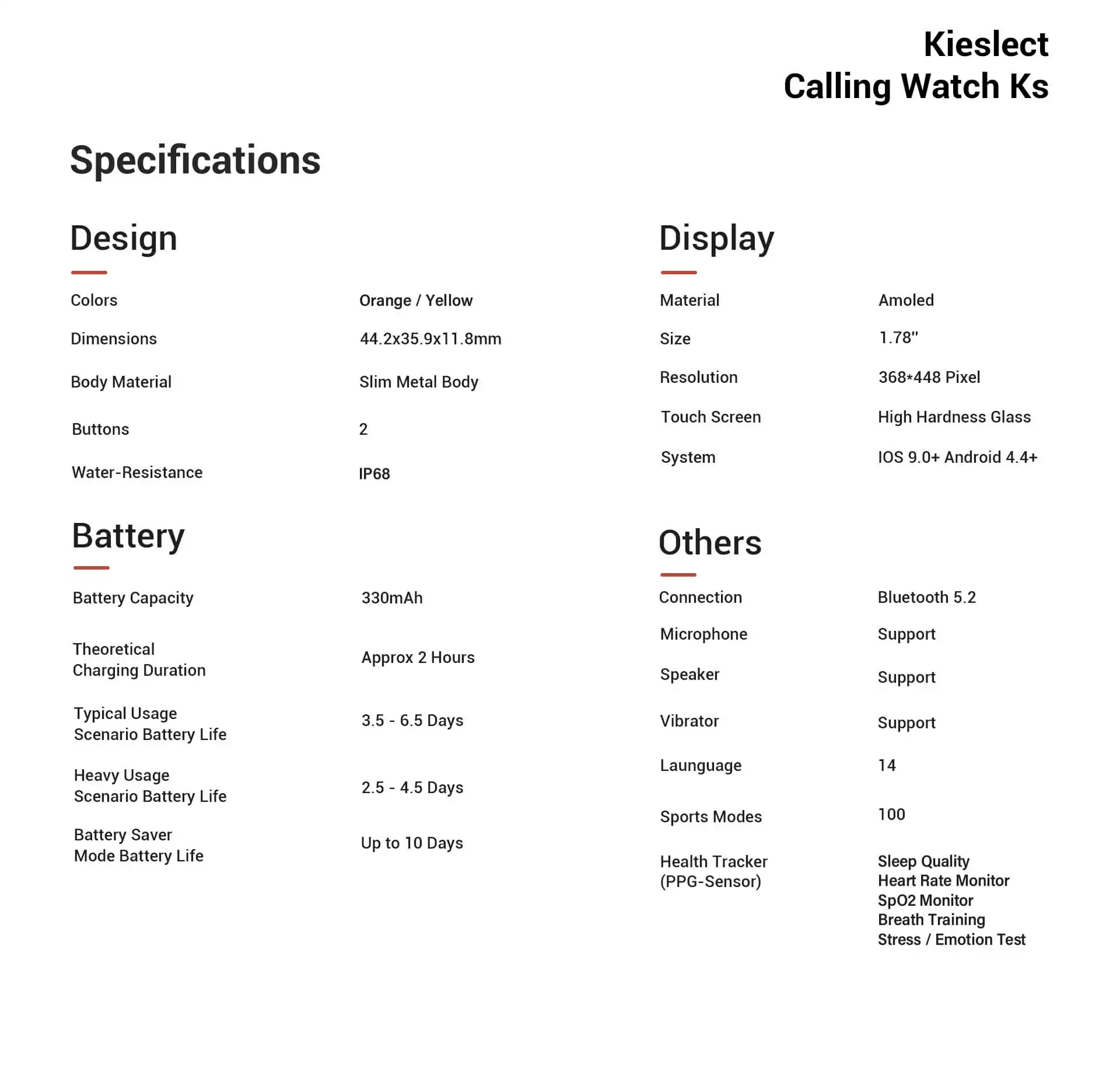 Kieslect KS Calling Smart Watch Best Price in Sri Lanka | ido.lk