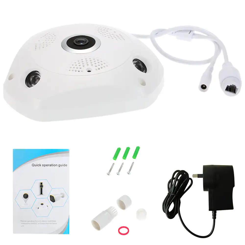 Panoramic View VR WiFi Camera V380 Pro 360 Degree CCTV in Sri Lanka | ido.lk