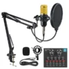 Professional Condenser Microphone with V8 Soundcard in Sri Lanka | ido.lk