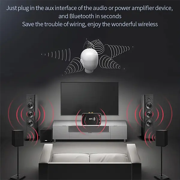 T39 NFC Bluetooth Receiver Transmitter 2 in 1 Device in Sri Lanka | ido.lk