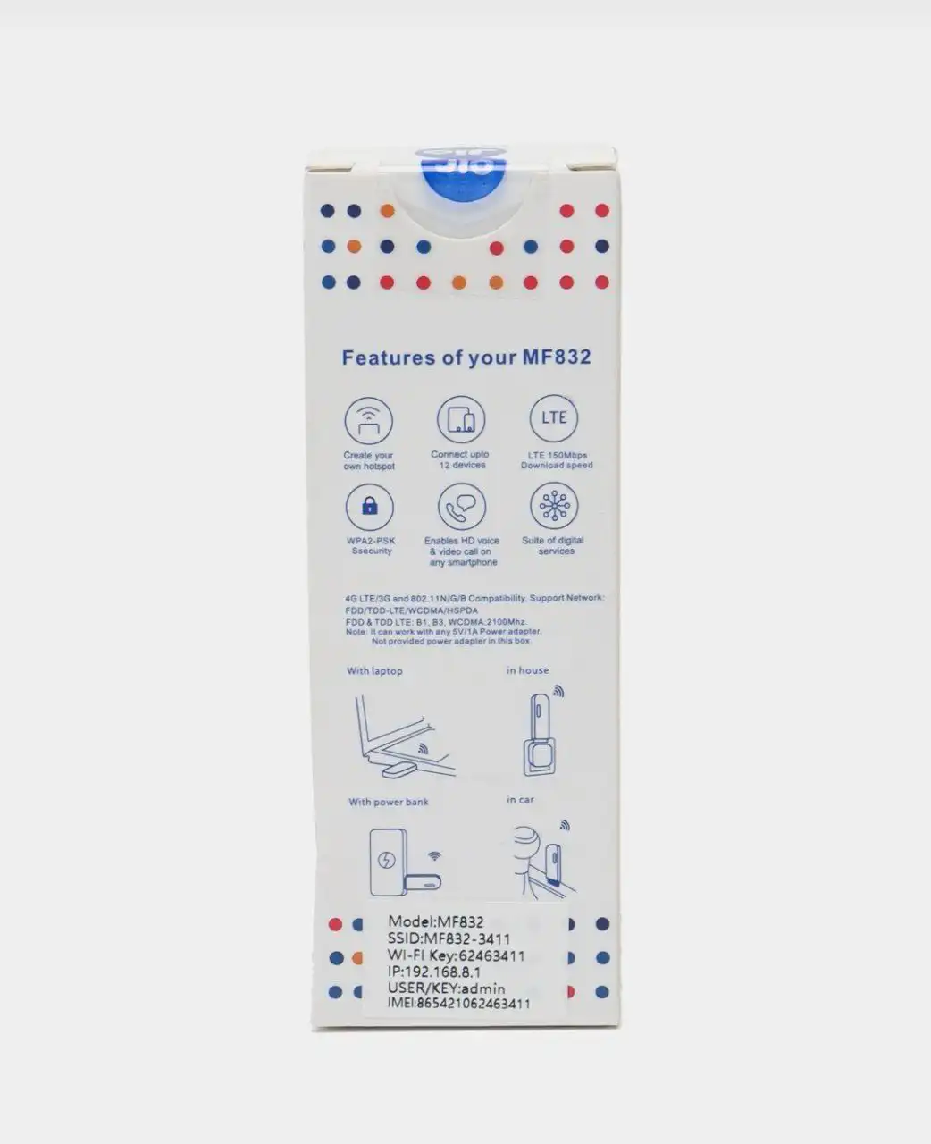 Jio USB 4G LTE WiFi Dongle 3 Mobile Router 4G Wingle in Sri Lanka | ido.lk