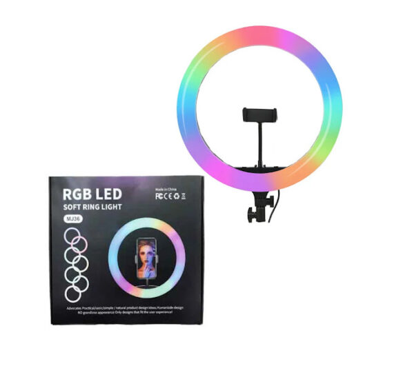 14 inch RGB Soft Ring Light with 2M Stand MJ36