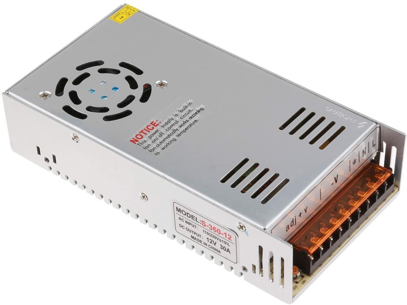AC to DC Power Supply 12V 30A Transformer Adapter in Sri Lanka | ido.lk