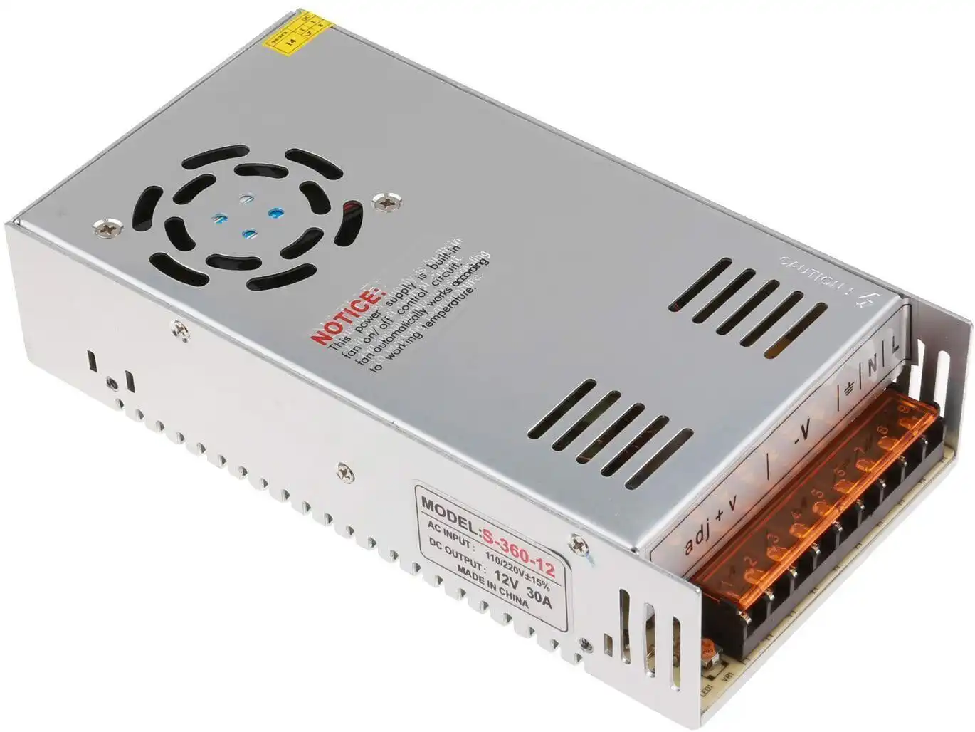 AC to DC Power Supply 12V 30A Transformer Adapter in Sri Lanka | ido.lk