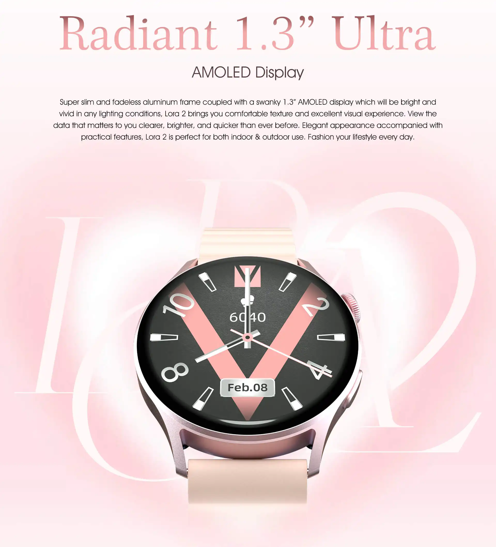 Kieslect LORA 2 Ladies Smart Watch Gold in Sri Lanka | ido.lk