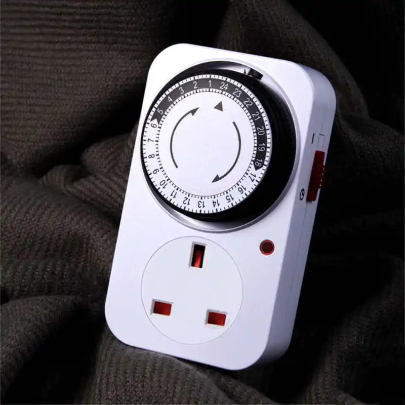 24 Hours Plug in Timer UK 3 Pin Power Socket