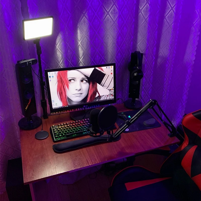 LED Fill Light Panel Video Light with Stand Plokama LIVE-P11 in Sri Lanka | ido.lk