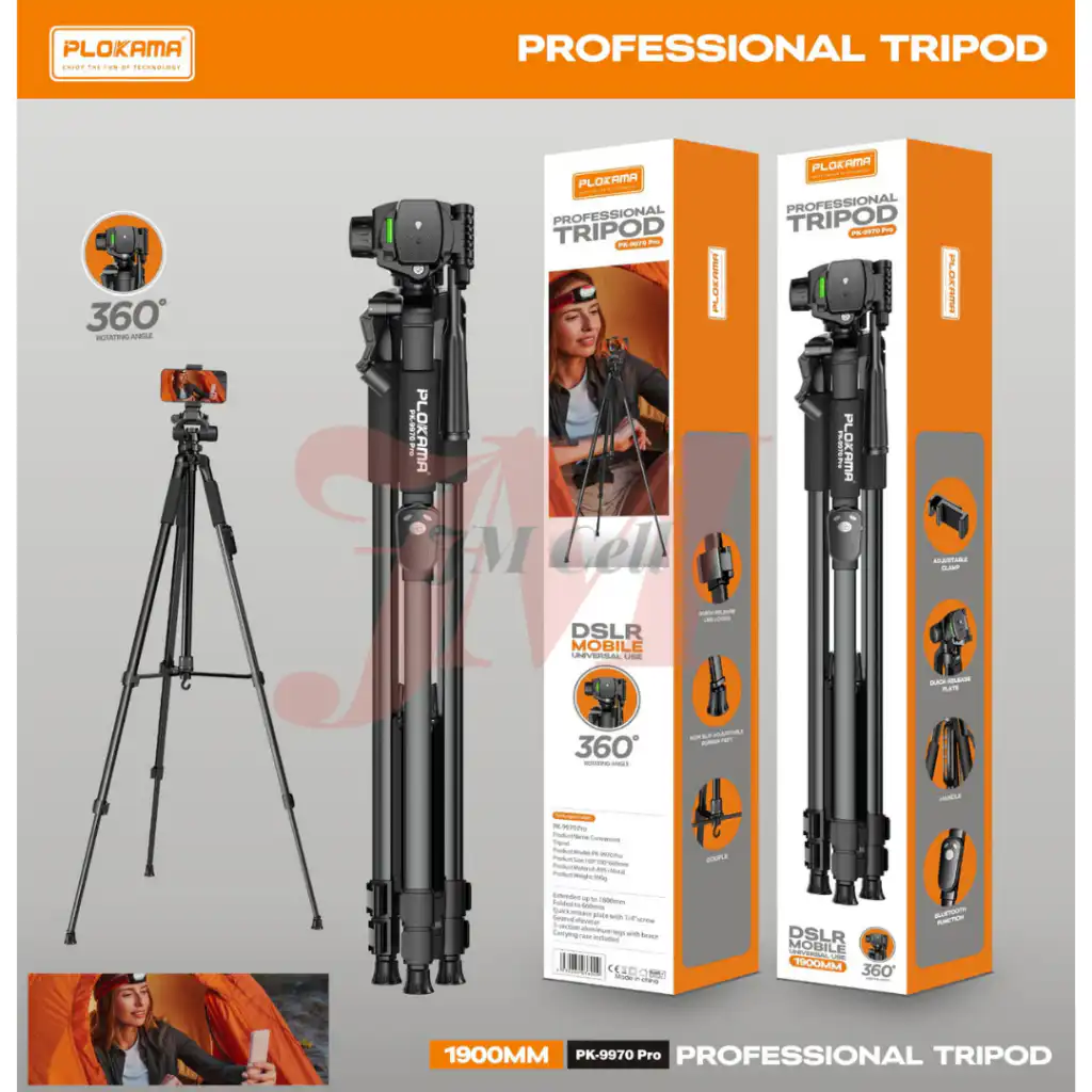 Professional Tripod for Camera DSLR Mobile Plokama PK-9970 Pro in Sri Lanka | ido.lk