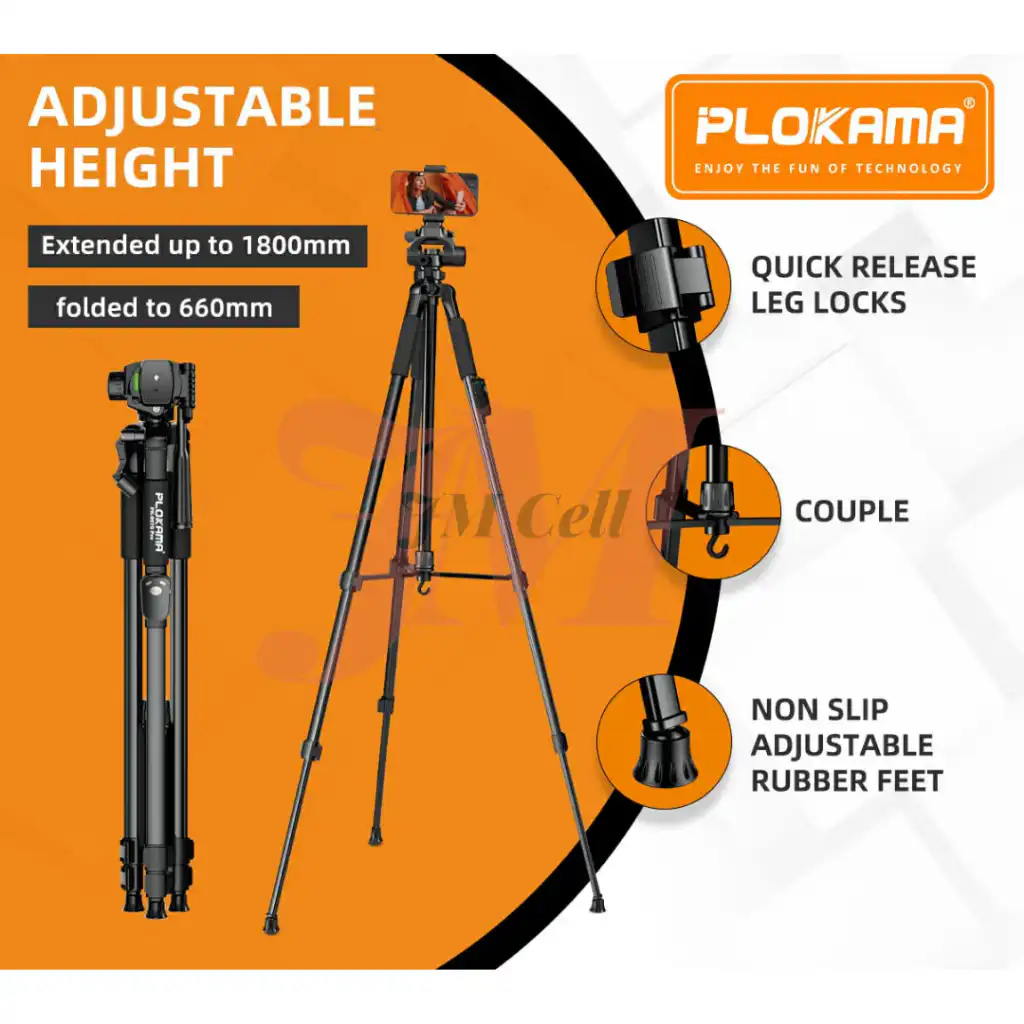 Professional Tripod for Camera DSLR Mobile Plokama PK-9970 Pro in Sri Lanka | ido.lk
