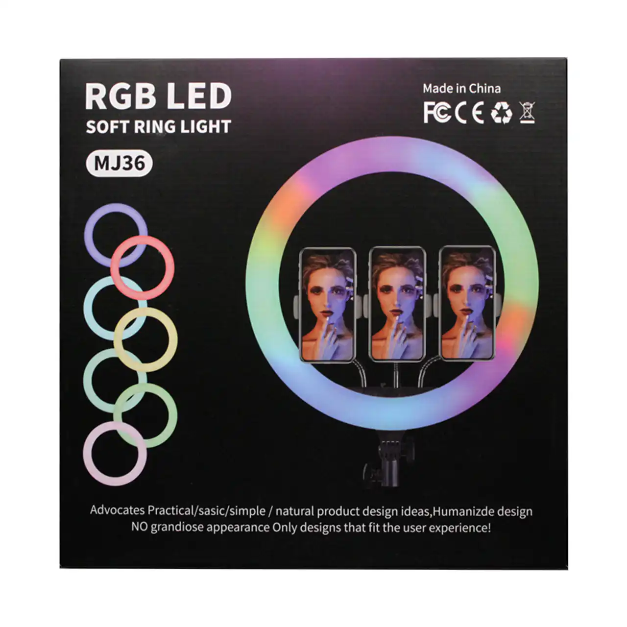 14 inch RGB Soft Ring Light with 2M Stand in Sri Lanka | ido.lk