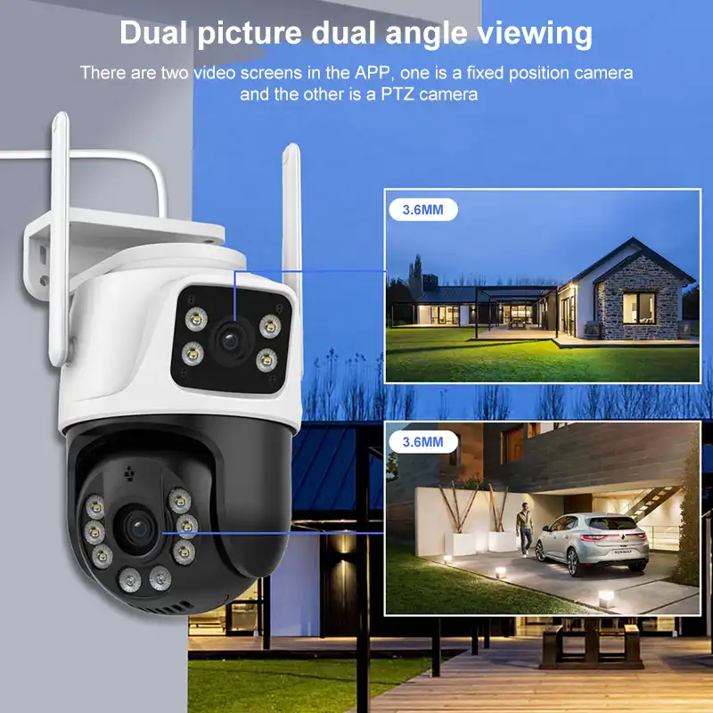 6MP Dual Lens PTZ WiFi IP Camera ICSEE App in Sri Lanka | ido.lk