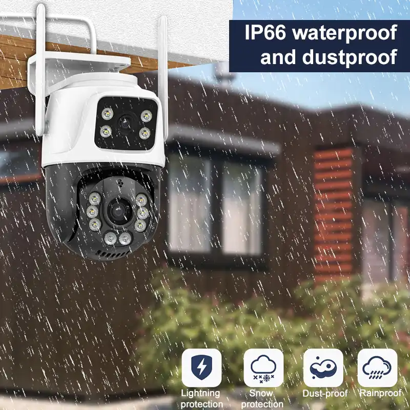 6MP Dual Lens PTZ WiFi IP Camera ICSEE App in Sri Lanka | ido.lk